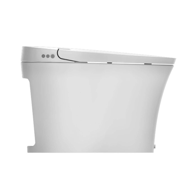 Modern White Elongated Dual-Flush High Efficiency Toilet