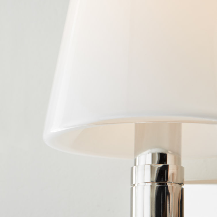Polished Nickel 3-Light Vanity with Milk White Glass Shades