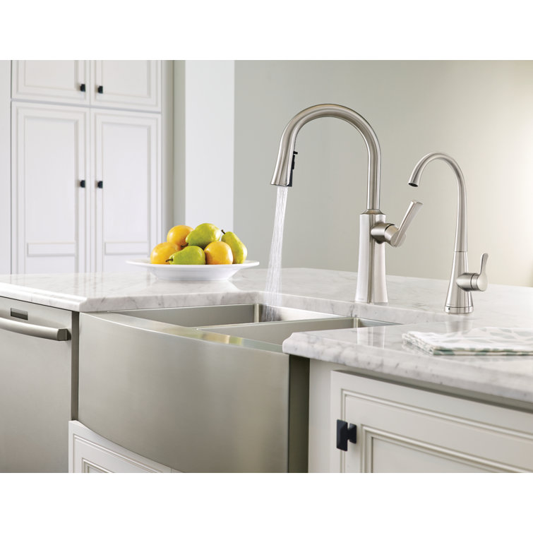 Moen 30" Stainless Steel Farmhouse Apron Front Single Bowl Sink