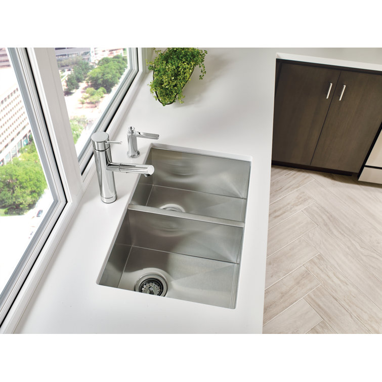 Stainless Steel 29" Double Bowl Undermount Kitchen Sink