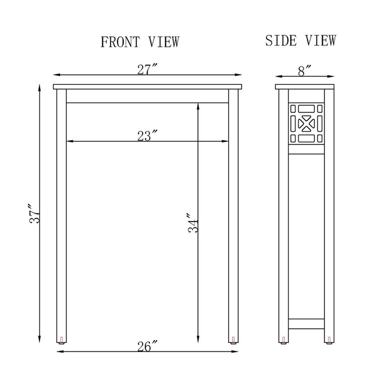 White Wood Adjustable Over-the-Toilet Shelf, 27"W x 37"H