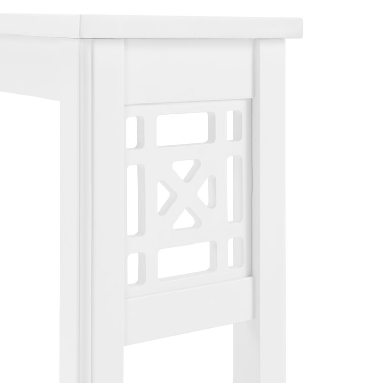 White Wood Adjustable Over-the-Toilet Shelf, 27"W x 37"H