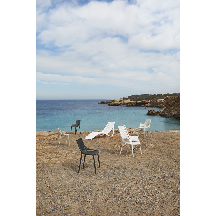 Ibiza Matte Black Stackable Polypropylene Dining Chair