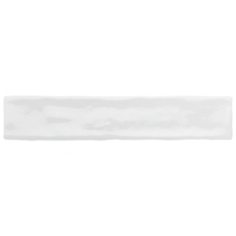 Glossy White 2" x 10" Ceramic Subway Wall Tile