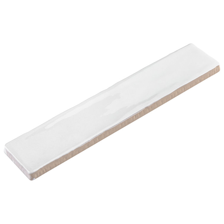 Glossy White 2" x 10" Ceramic Subway Wall Tile