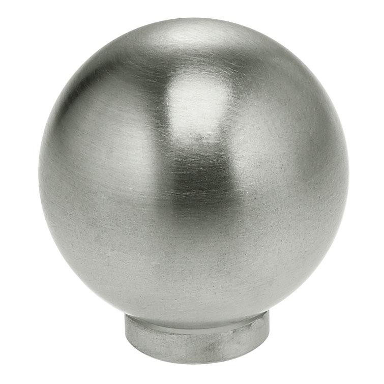Stainless Steel Round Cabinet Knob 1" Diameter