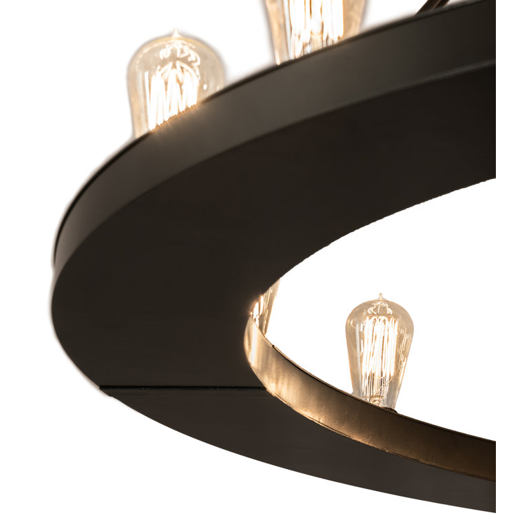 Timeless Bronze 20-Light Edison Bulb Chandelier
