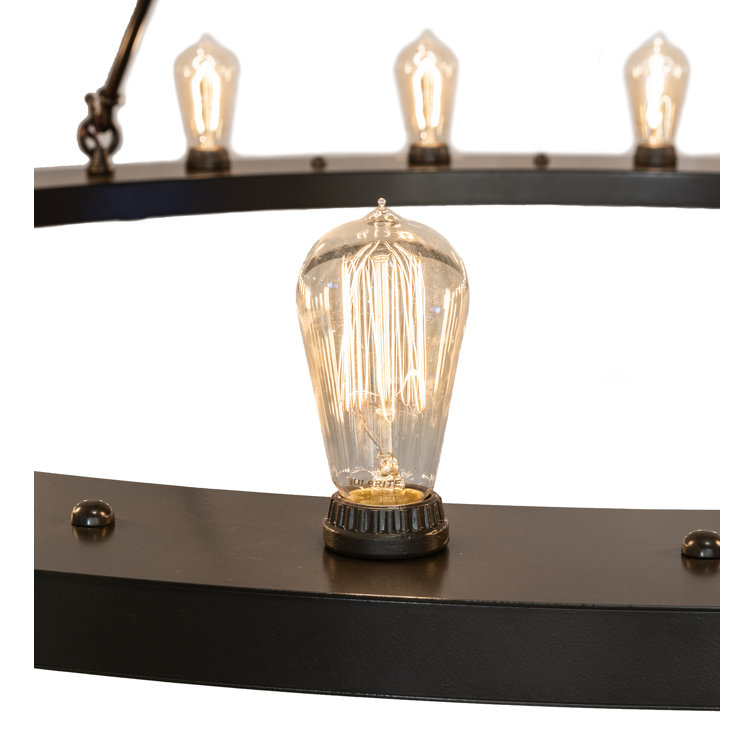 Timeless Bronze 20-Light Edison Bulb Chandelier