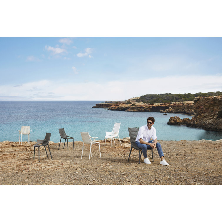 Ibiza Matte Black Stackable Polypropylene Dining Chair
