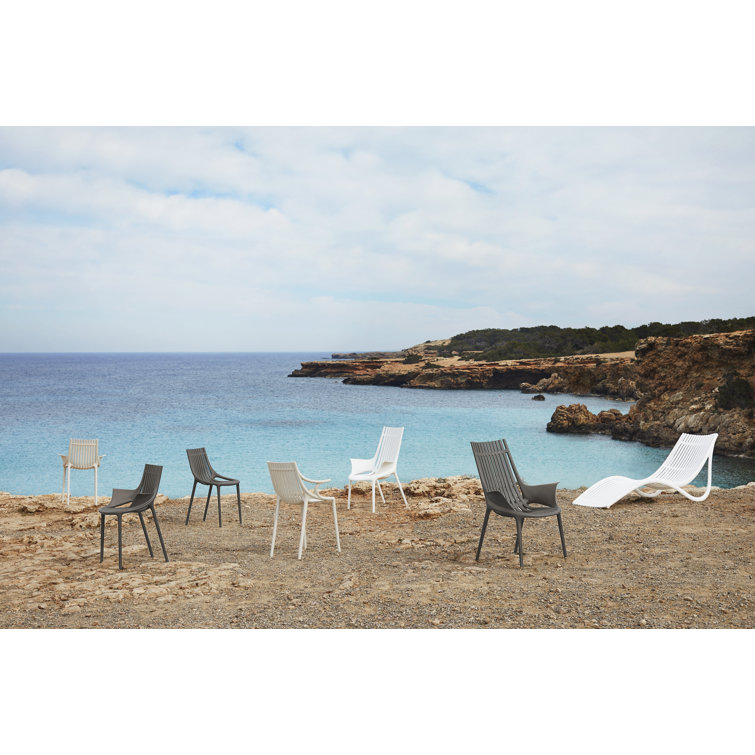 Ibiza Matte Black Stackable Polypropylene Dining Chair
