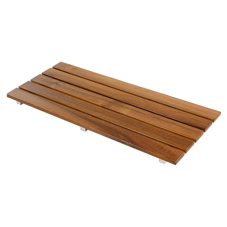 36" ADA Compliant Teak Wood Folding Shower Seat Bench