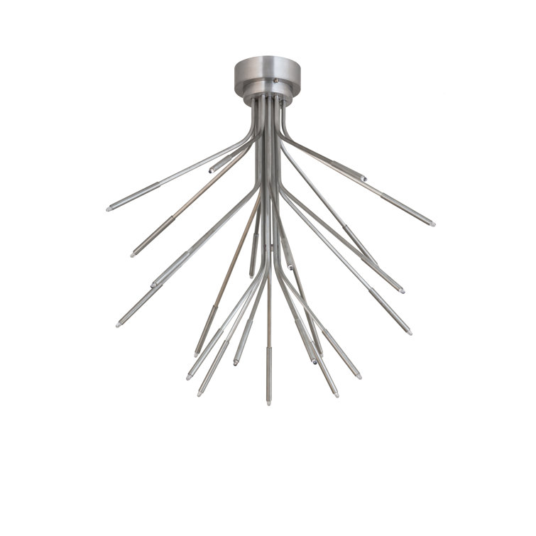 Galassia 28'' Aluminum LED Indoor/Outdoor Flush Mount