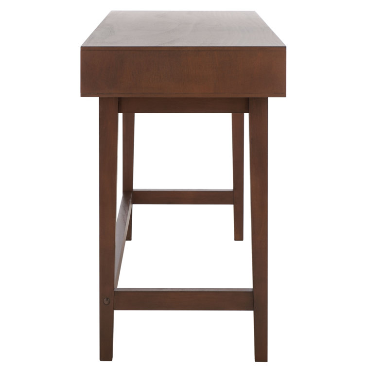 Retro Chic Hawthorn Brown Wood 3-Drawer Writing Desk