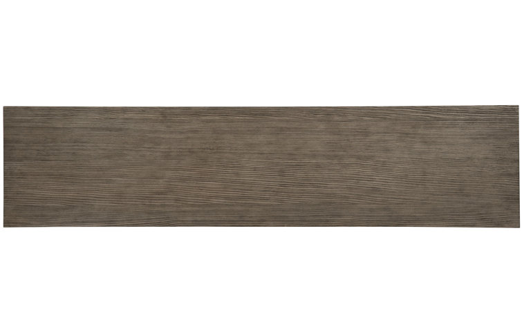 Luca 85'' Brown and Bone Media Console with Cabinet