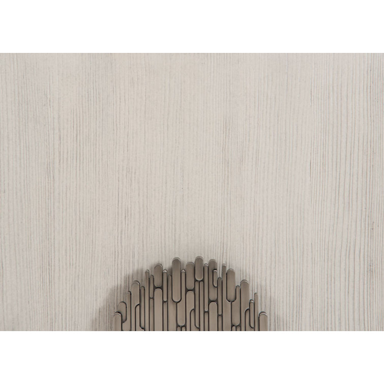 Luca 85'' Brown and Bone Media Console with Cabinet
