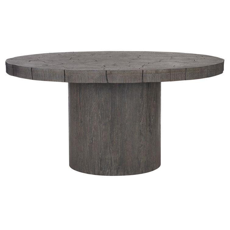 Madura 60'' Round Teak Dining Table in Smoked Truffle