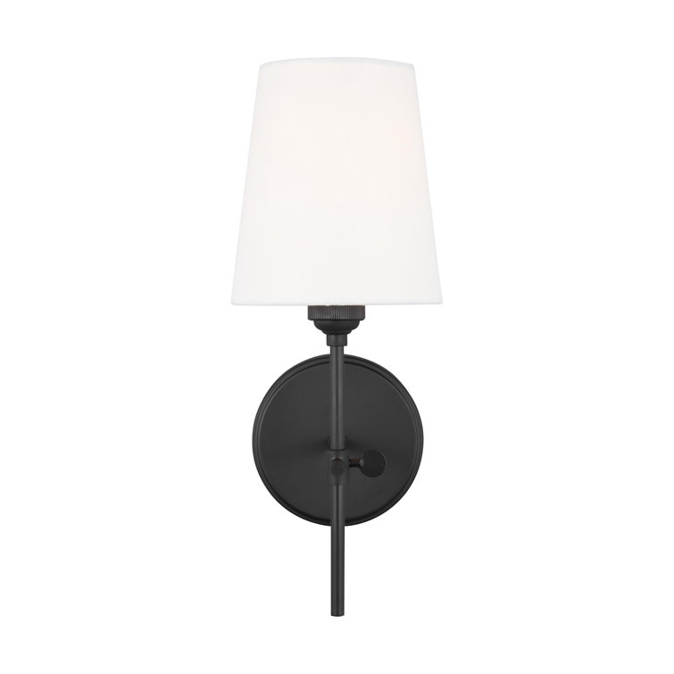 14.25" White Energy Star Outdoor Wall Sconce with Dimmable Direct Wired Electric