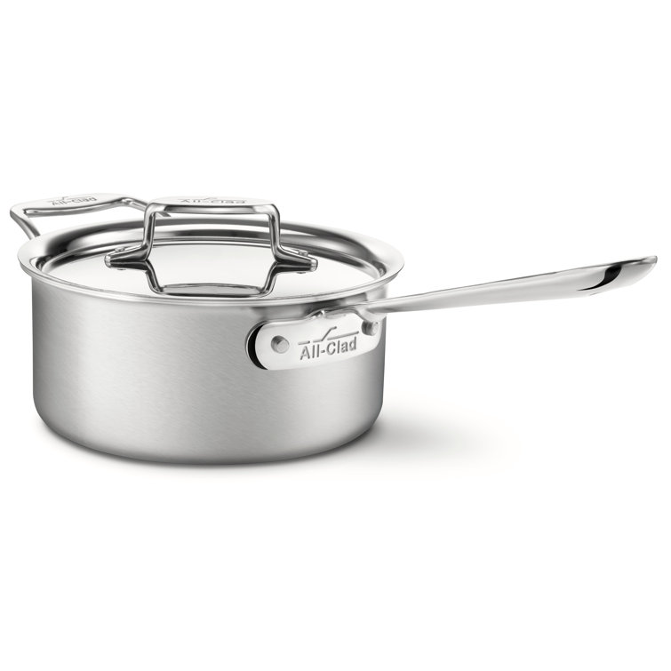 4 Quart Stainless Steel Non-Stick Sauce Pan with Lid