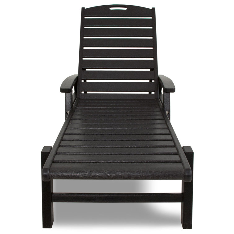 Trex Yacht Club Stackable Chaise Lounger in Ash Charcoal