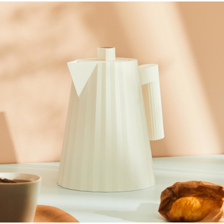 Alessi White Thermoplastic Electric Kettle, 33.8 fl oz
