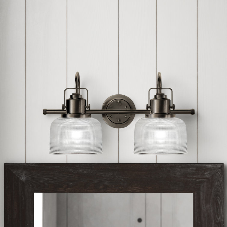 Venetian Bronze Dual Incandescent Prismatic Vanity Light