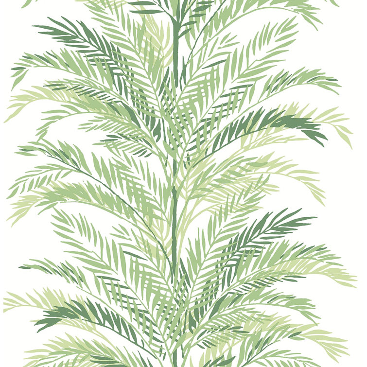 Paradise Green Palm Vinyl Peel and Stick Wallpaper Roll