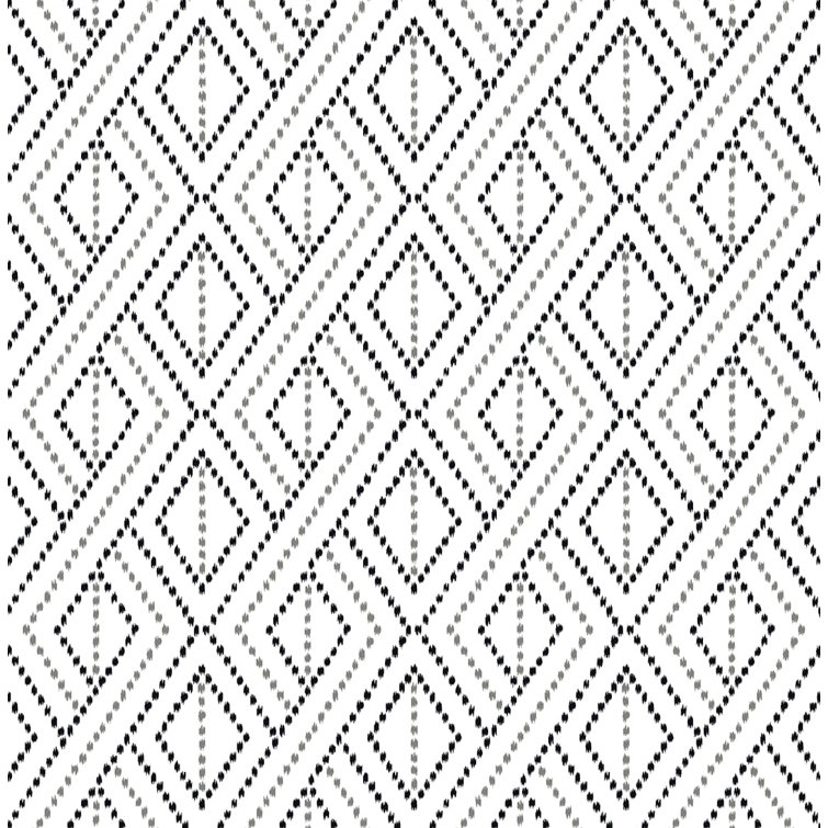 Alloy Gray Vinyl Peel and Stick Geometric Wallpaper Roll