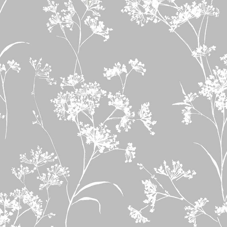 Alloy Floral Mist Self-Adhesive Removable Wallpaper Roll