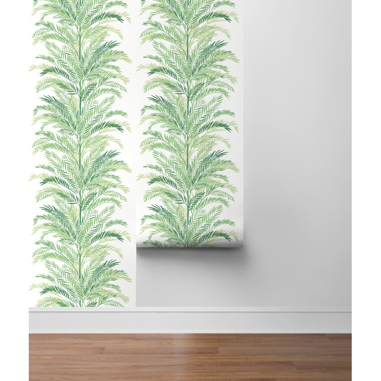 Paradise Green Palm Vinyl Peel and Stick Wallpaper Roll