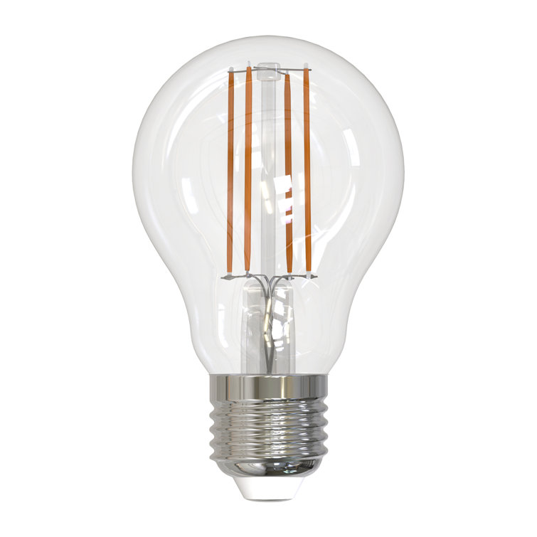 Clear 60 Watt Equivalent Dimmable LED Filament Light Bulb