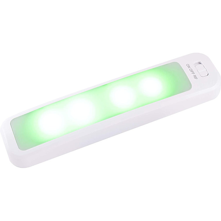 White 12-Inch Battery Operated LED Light Bars with Remote
