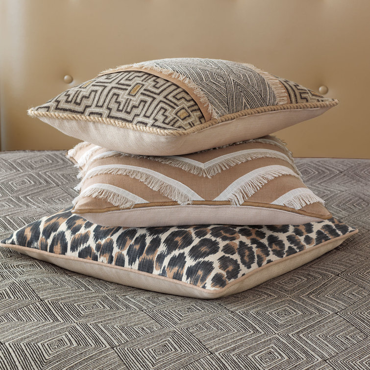 Naya Ruffled Reversible Throw Pillow