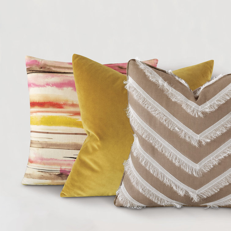 Naya Ruffled Reversible Throw Pillow