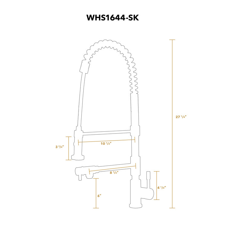 Elite 360° Swivel Stainless Steel Kitchen Faucet with Dual-Control Spray