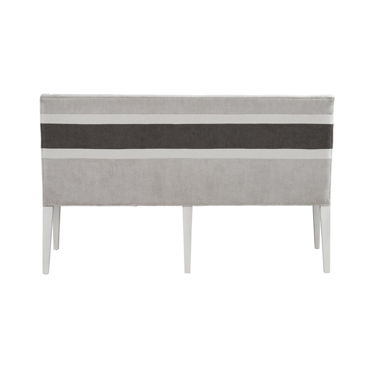 Coconut Metal and Picket Fence Upholstered Dining Bench