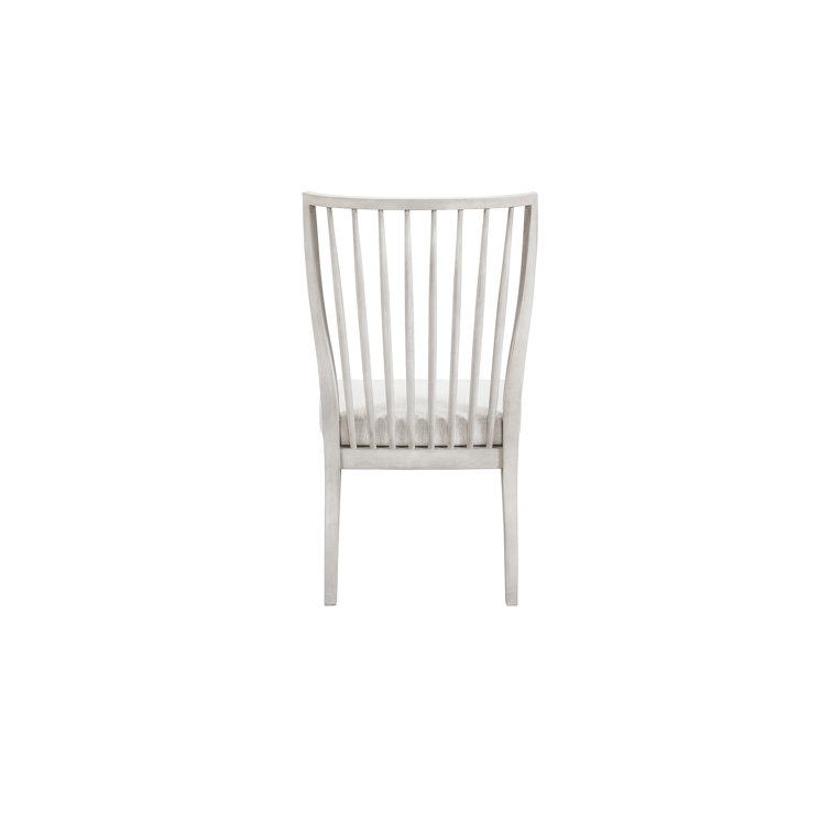 Light Gray Upholstered Windsor Back Side Chair Set