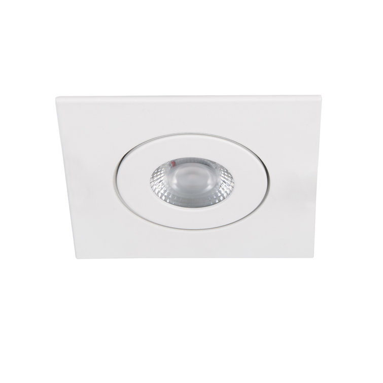 Lotos 3.5'' White Aluminum Canless LED Recessed Lighting Kit