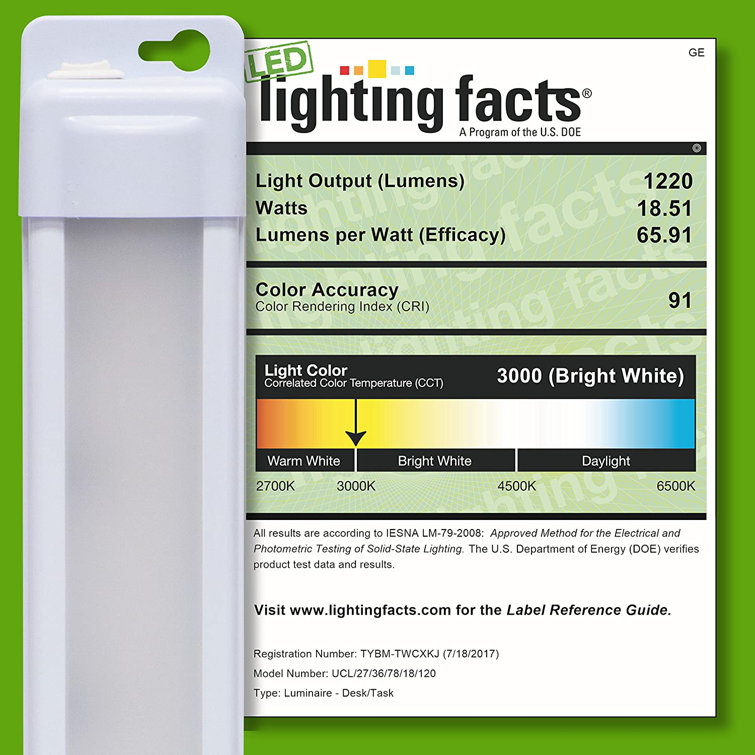 Enbrighten 36-inch White LED Under Cabinet Light Fixture