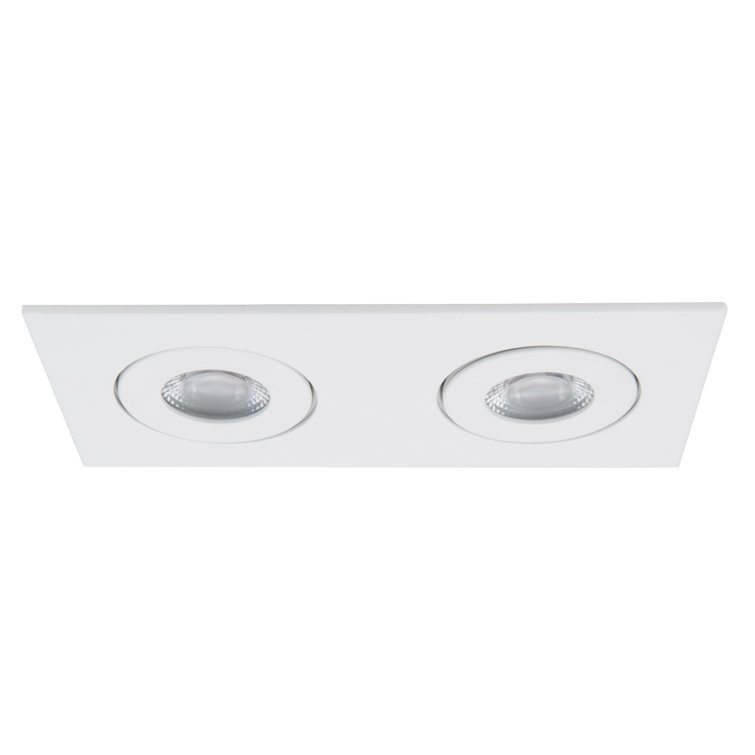 White Aluminum 3.5'' LED Recessed Lighting Kit