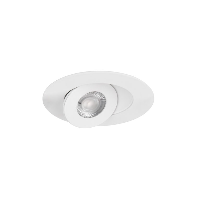 White Aluminum 3.5'' Dimmable LED Recessed Lighting Kit