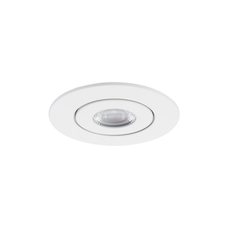 White Aluminum 3.5'' Dimmable LED Recessed Lighting Kit