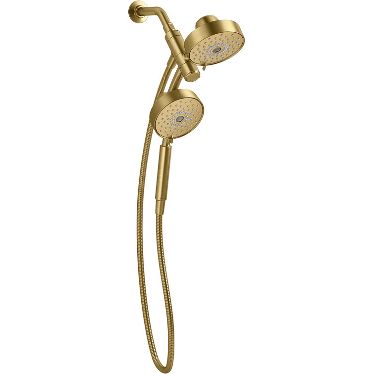 Purist Brushed Brass 2-in-1 Multifunction Shower Combo Kit