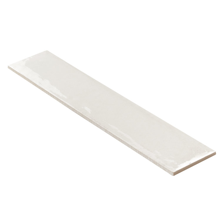 White Polished Porcelain Rectangular Subway Wall Tile 3-in x 16-in