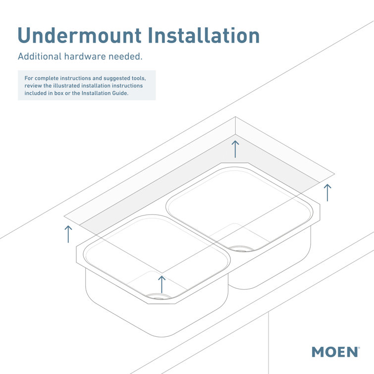 31-Inch Stainless Steel Undermount Double Bowl Kitchen Sink