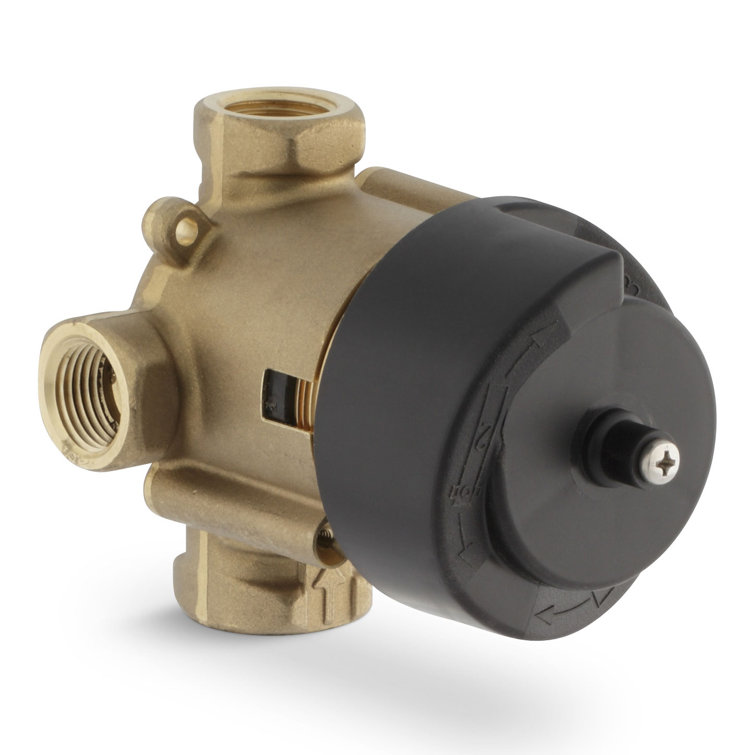 MasterShower Brass 2- or 3-Way Diverter Valve