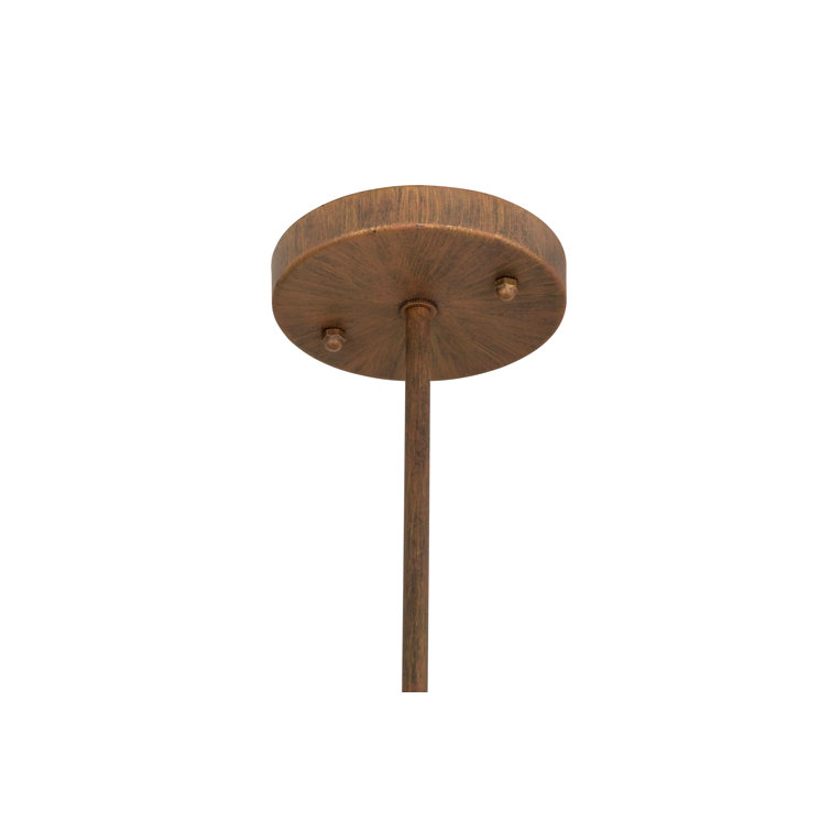 Cortez Gold 6-Light Glass Bowl Pendant