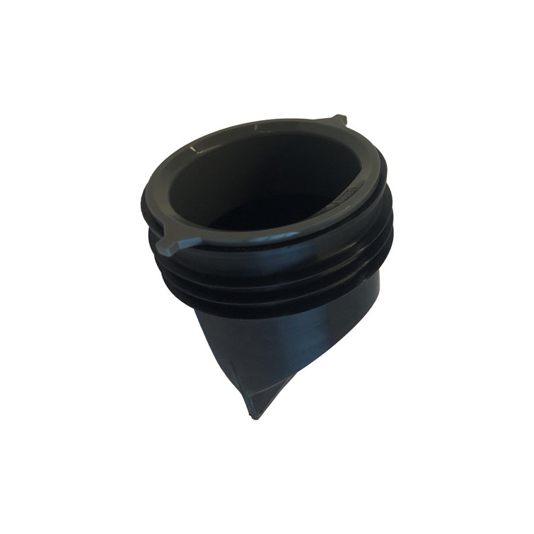 Black PVC 2-Inch Drain Seal for Linear and Decorative Shower Drains