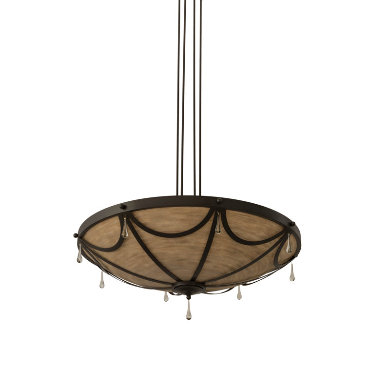 Timeless Bronze 8-Light Crystal LED Globe Pendant