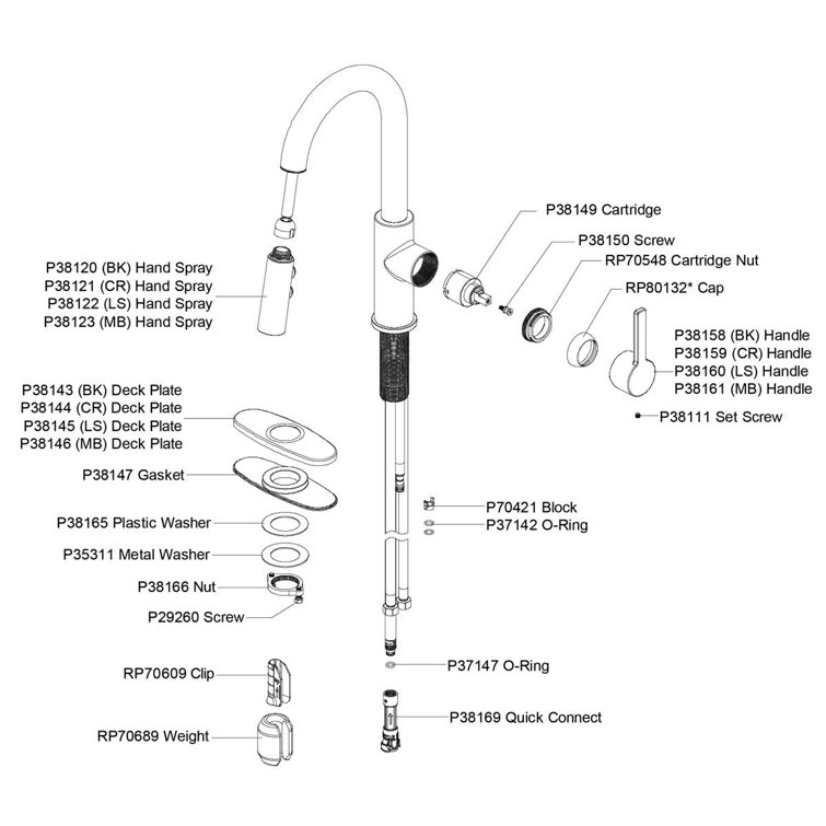 Lustrous Steel Single Hole Bar Faucet with Pull-Down Spray