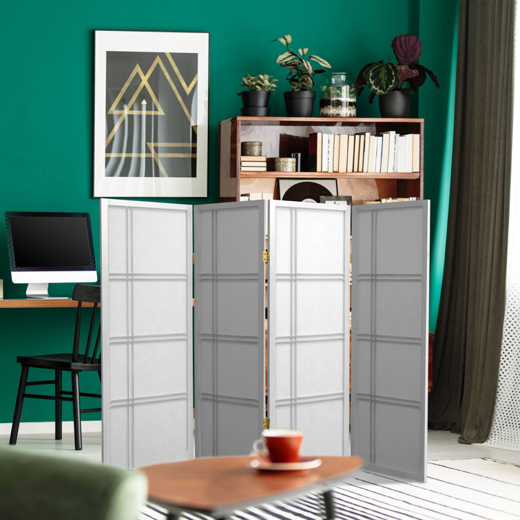 Honey 3 ft. Short Folding Shoji Screen with 6 Panels
